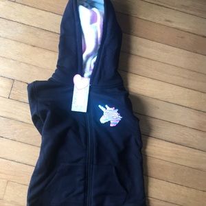 Hooded Unicorn Sequin Flip Sweatshirt